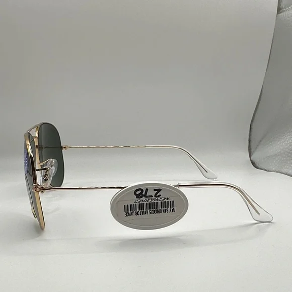 Ray Ban RB 3025 112/4L Aviator Large Metal Gold Sunglasses  Ray-Ban Gold Frame Sunglasses no case main image 1